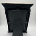 Vintage Cast Iron Shabby Chic Art Nouveau Picture Frame White Heavy 4”x 6”