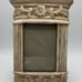 Vintage Cast Iron Shabby Chic Art Nouveau Picture Frame White Heavy 4”x 6”