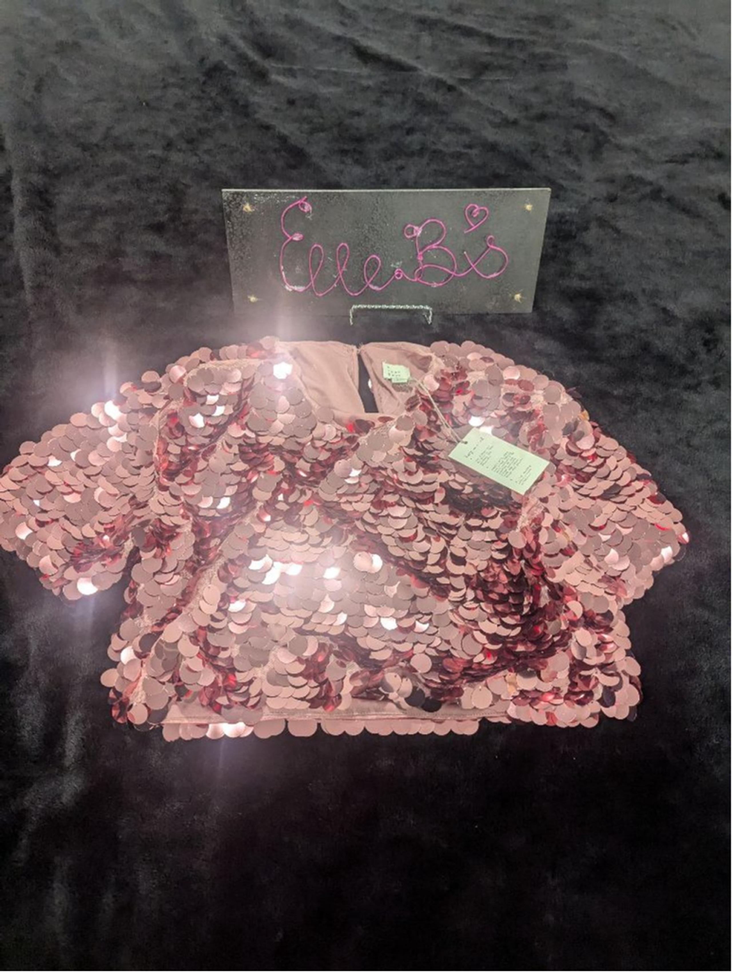 NWT A New Day Pink Large Sequin Top XS