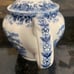 VINTAGE ANTIQUE Tea Pot MEAKIN Blue White THE COURTSHIP