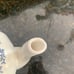 VINTAGE ANTIQUE Tea Pot MEAKIN Blue White THE COURTSHIP