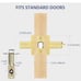 Gold door locks with keys (6)
