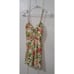 Reformation Womens Size 4 Sweetheart Skater Dress Elastic Back Floral Green