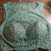 Mermaid Seafoam Lace Beaded Halter Top