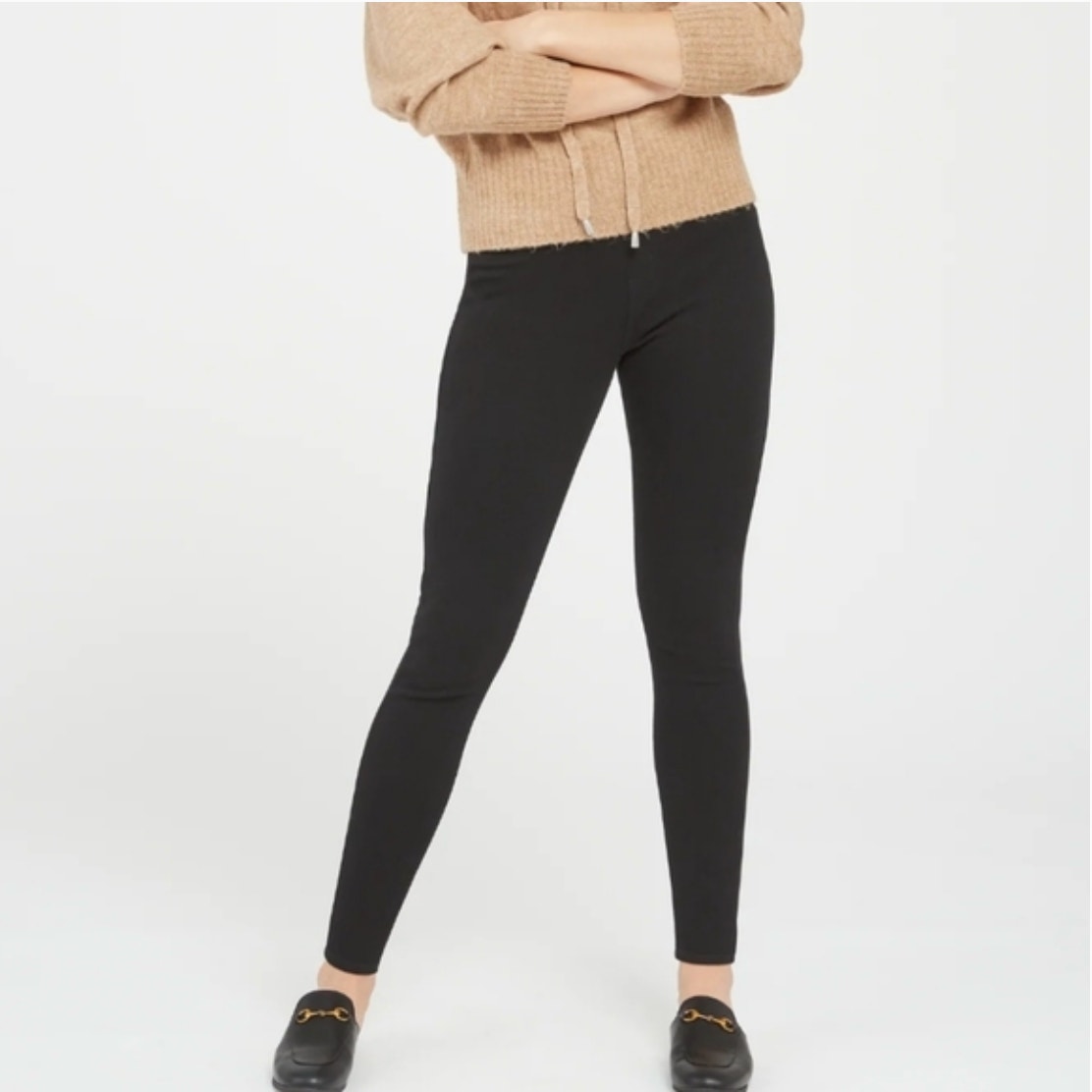 Spanx Jeanish Ankle Leggings Black Medium