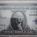 AU 1935 1 Dollar Silver Certificate (Double Dates)