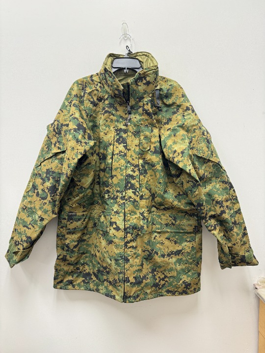 New Genuine Usmc Apecs Gore Tex Digital Marpat Cold Weather Parka - X-Large Long