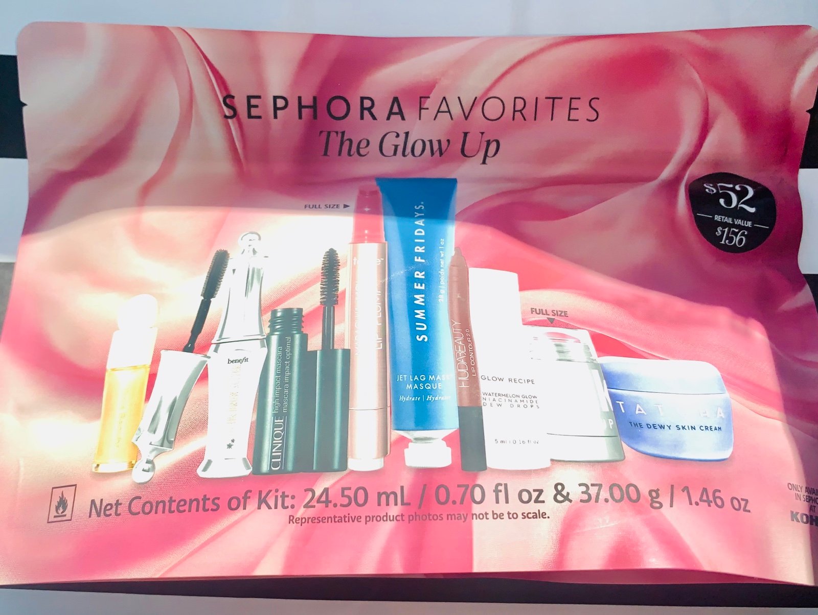 Sephora Favorites The Glow Up Kit, Limited Edition, 156 Value *New (9 pcs)* NIB