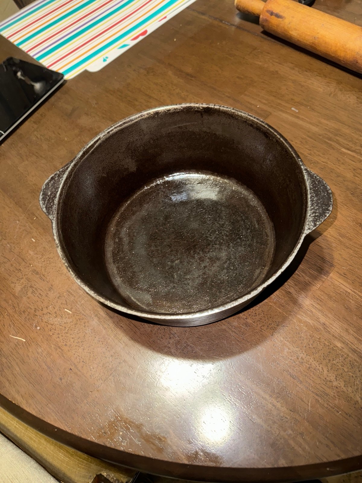Cast Iron Dutch Oven Antique C.S. 44 Columbus Georgia Iron Works