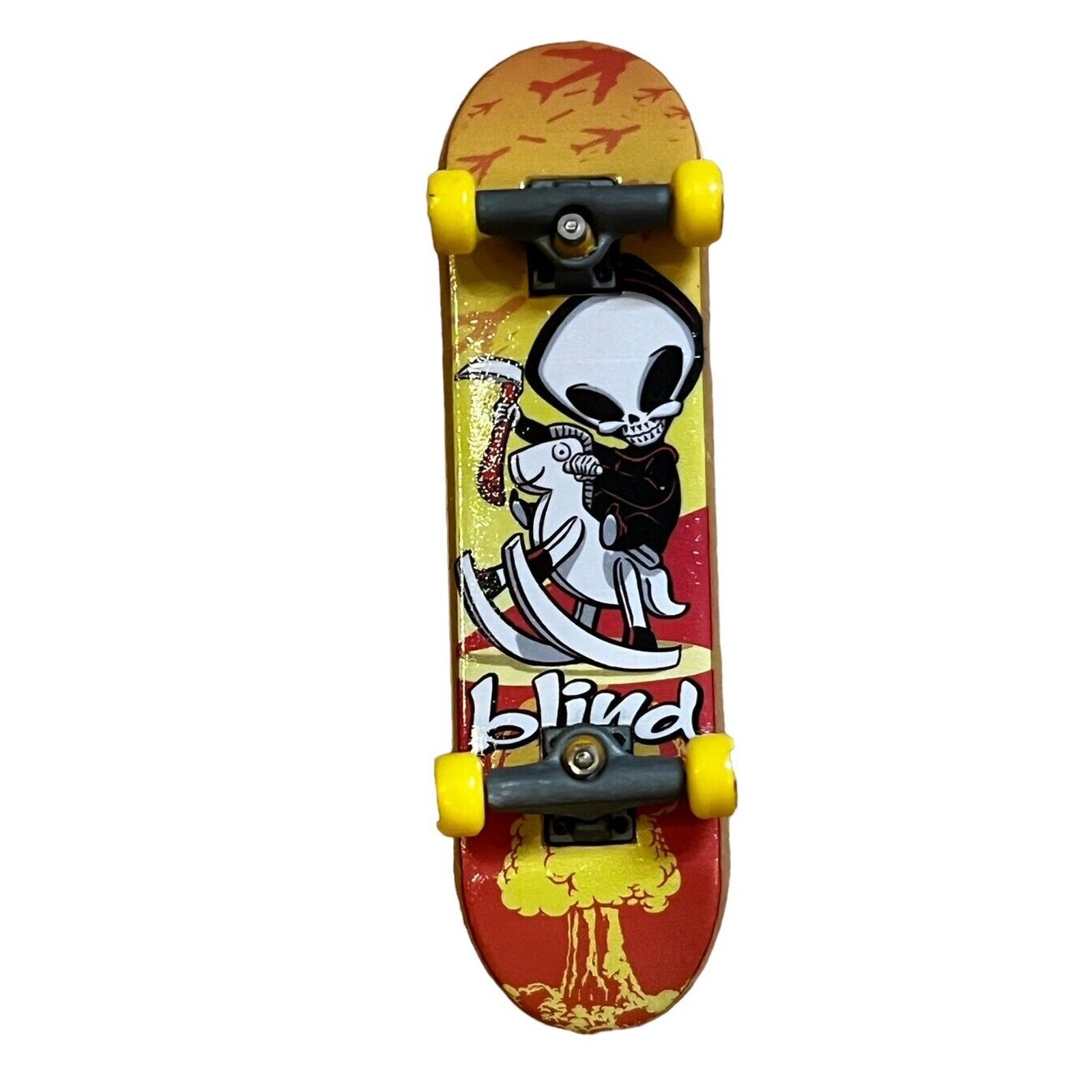 Tech Deck Rare Blind Reaper Black Yellow Red Skeleton Vintage VGC