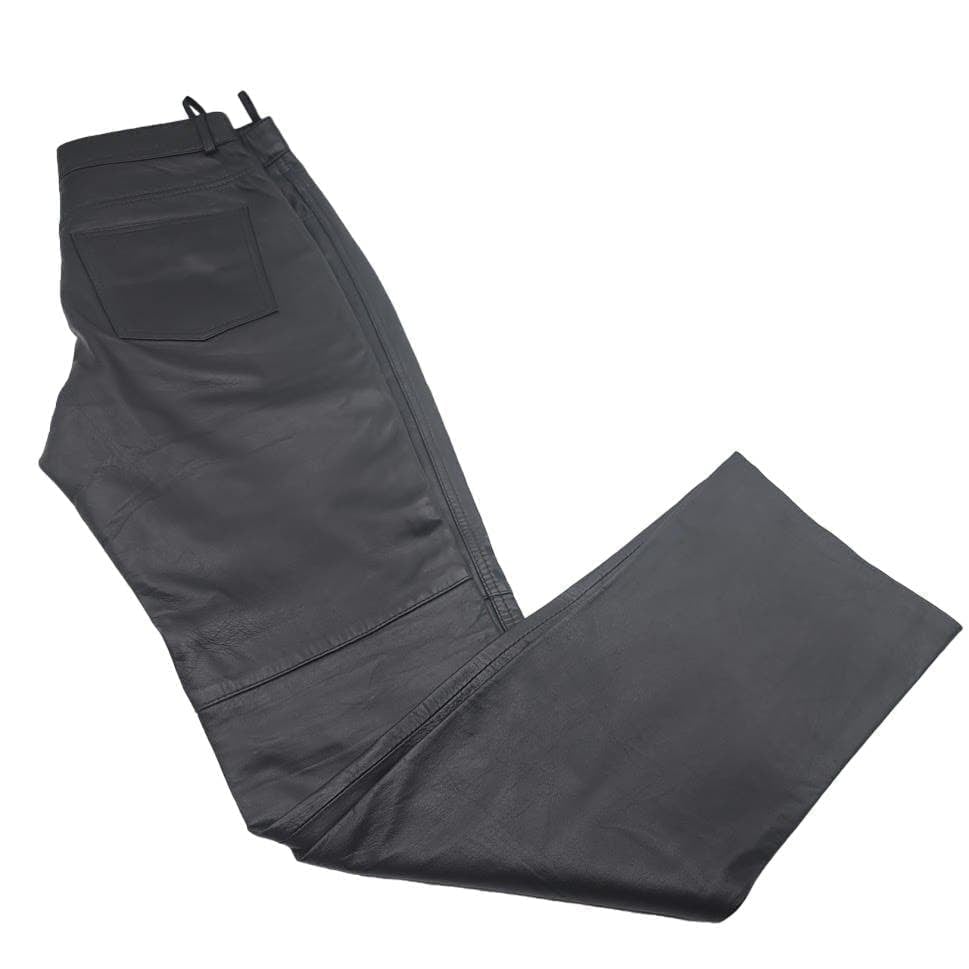 Vintage Winlit Genuine Soft Leather Pants Flat Front Straight Leg Womens Sz 6