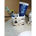 Bathroom Accessories Set Complete, 4 Piece Marble Pattern Bath Sets