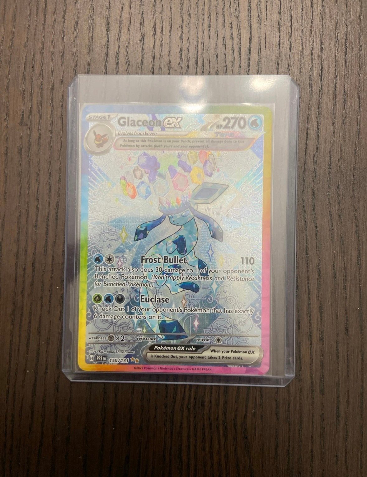 Pokemon Glaceon EX Prismatic Evolution