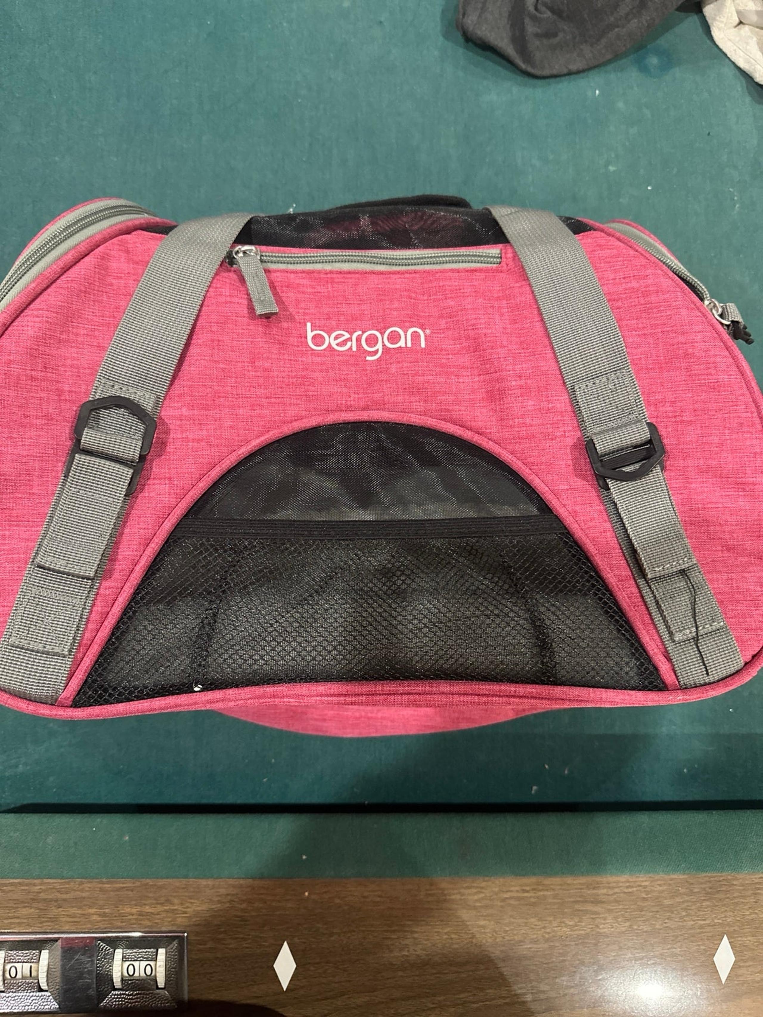 Pink bergan carrier for small dog 16 inches long