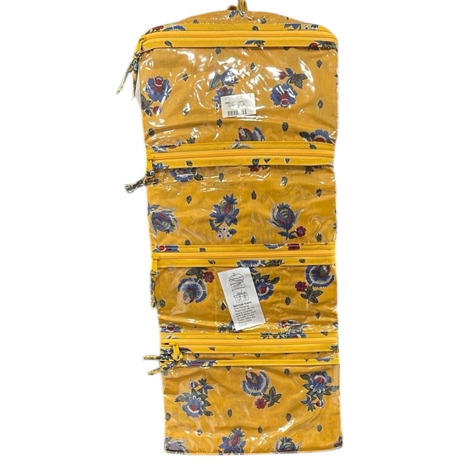 NWT Vera Bradley Hanging Travel Organizer French Yellow