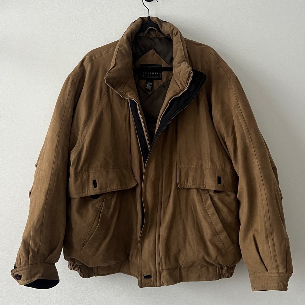 Vintage Consensus Brown Men's Jacket - XL