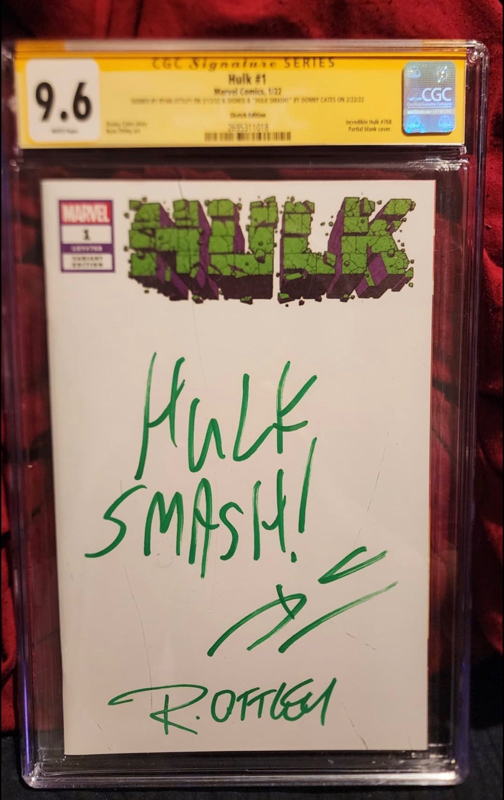 CGC 9.6 Hulk Signature Series #1