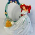 DISNEY PRINCESS LITTLE MERMAID ARIEL PICTURE FRAME DISNEYLAND RESORT SNOW GLOBE