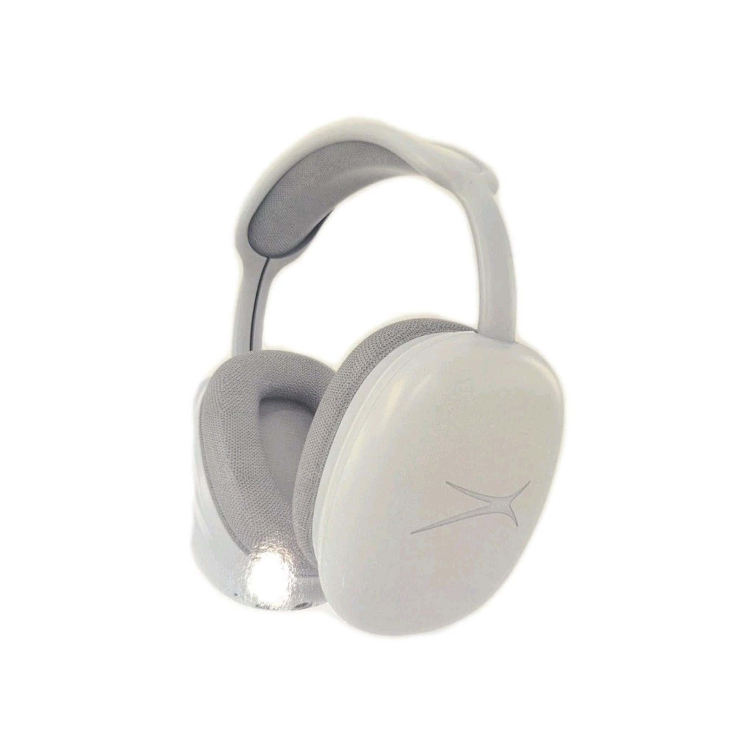 Altec Lansing BOOST Wireless Over Ear Headphones MZX3007-WHTSIL
