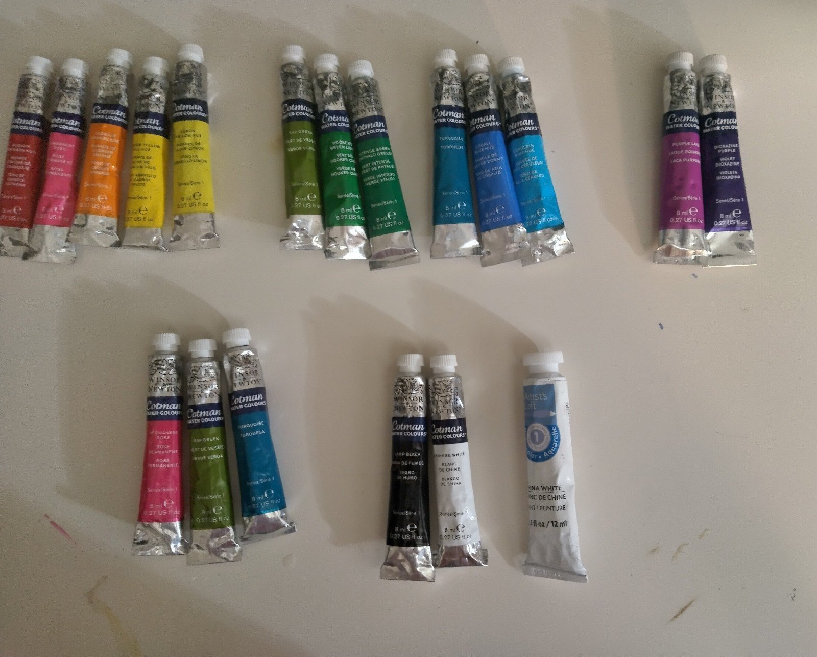 WINSOR & NEWTON COTMAN WATERCOLOR PAINT TUBES
