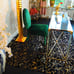 NEW GOLD GILDED SQUARE RUG 6 X 6