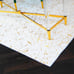 NEW GOLD GILDED SQUARE RUG 6 X 6