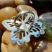 Southwestern Sterling Silver and Turquoise Statement Butterfly Ring Size 7.75
