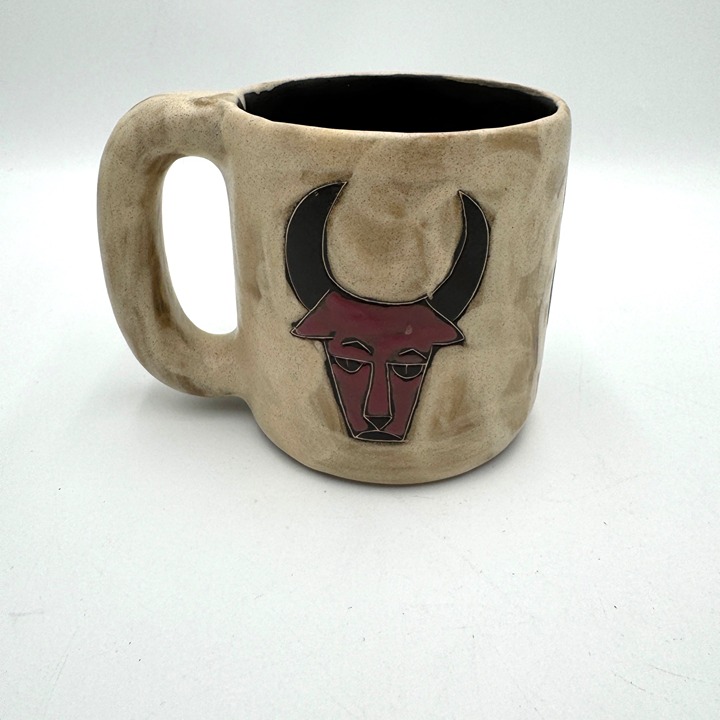 Mara of Mexico Taurus The Bull Handcrafted & Signed Mug Taurus