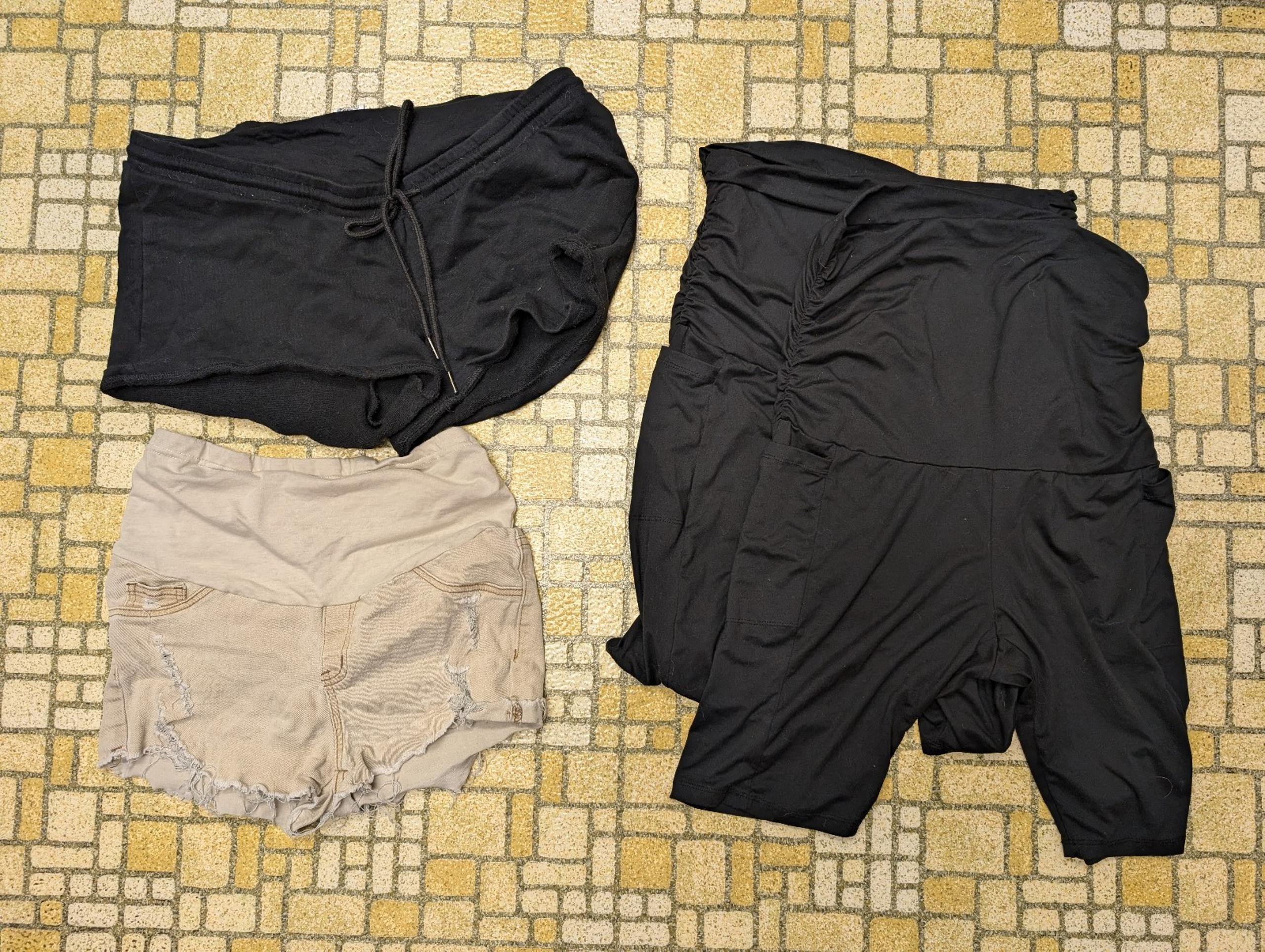 Shein Maternity Workout Shorts and Jean Shorts Bundle Size Large