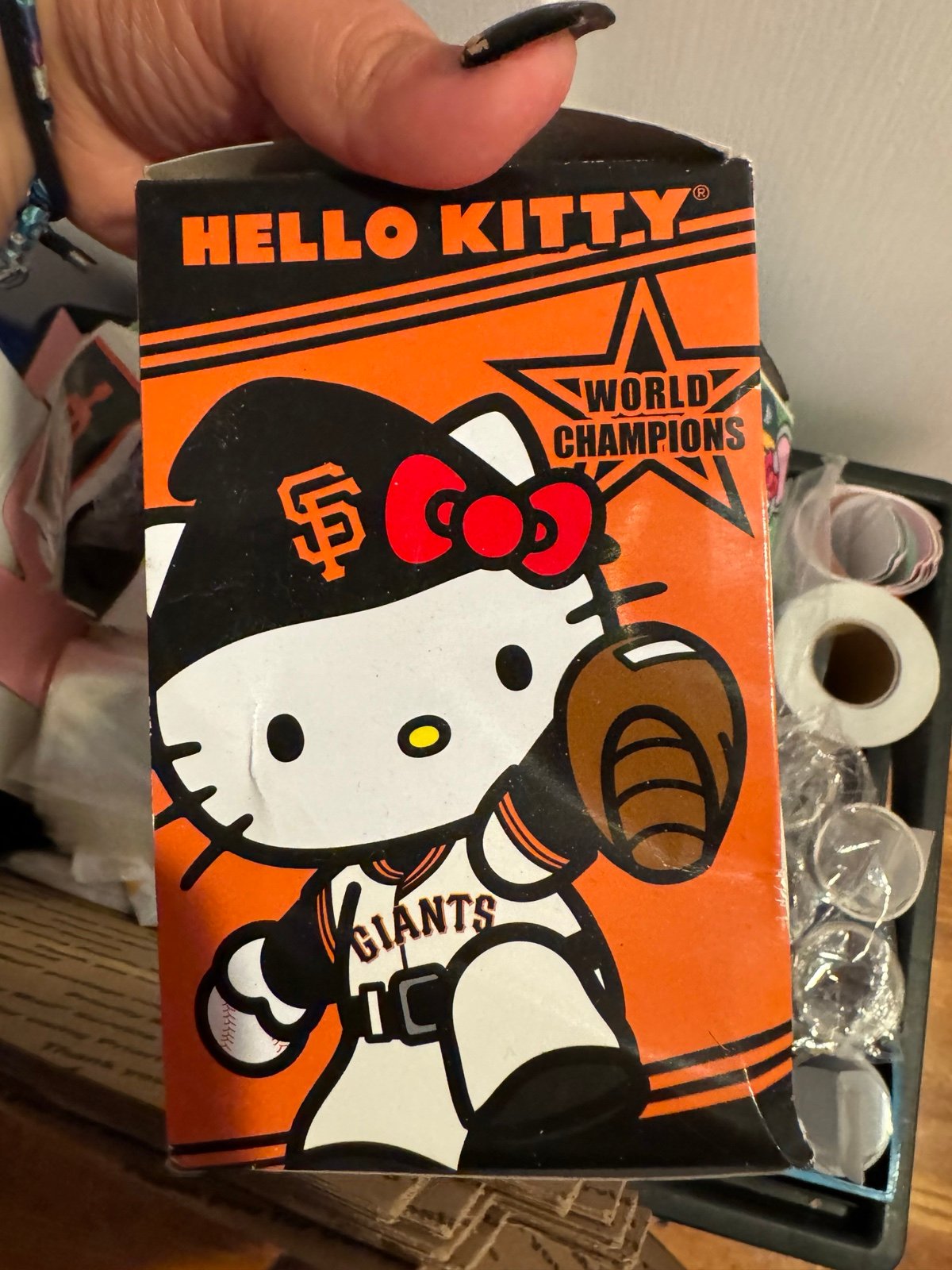 Hello kitty giants bobble head
