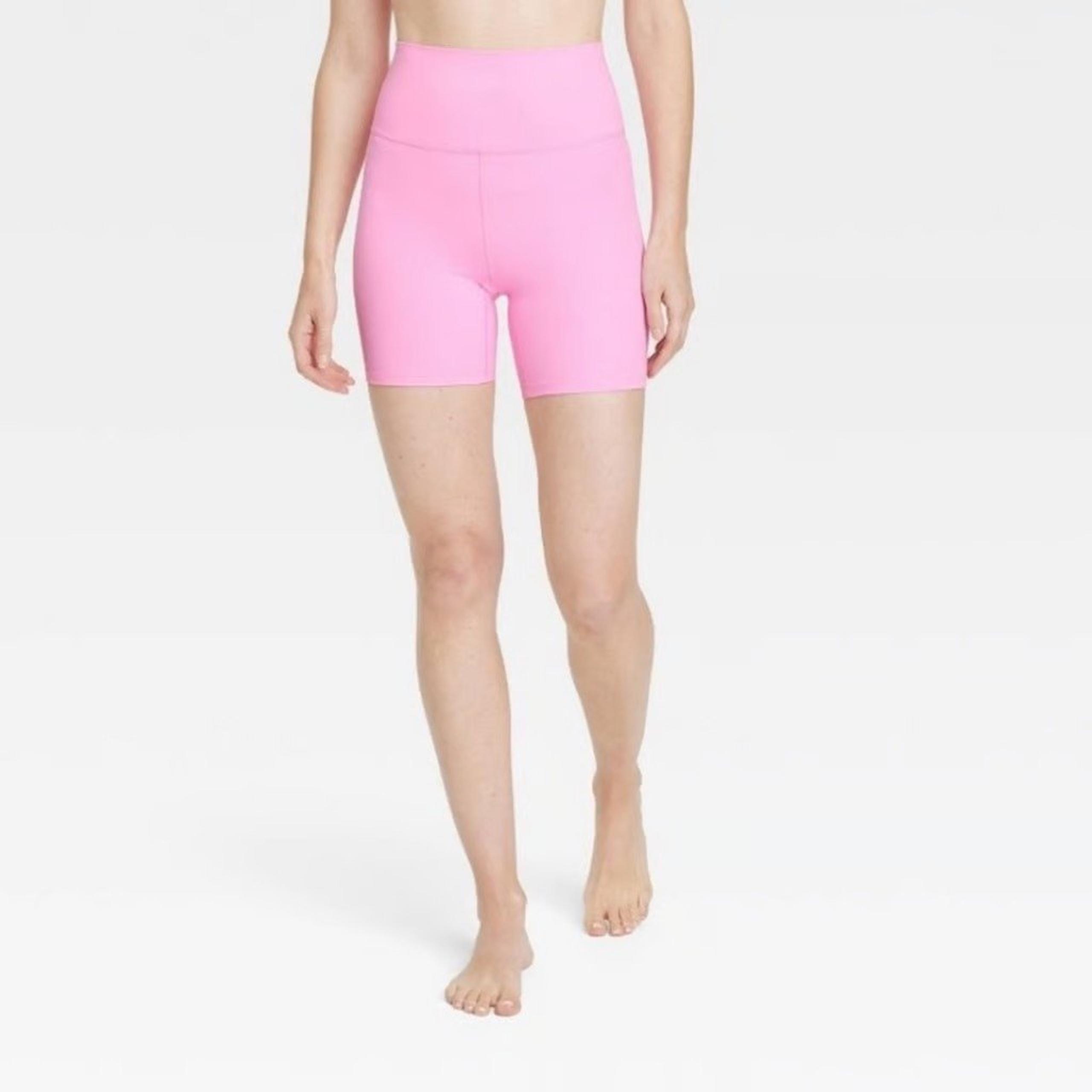Women's All In Motion Everyday Soft Ultra High-Rise Bike Shorts 6" Pink XS