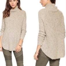 Free People Dylan Tweedy turtleneck pullover