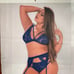 Royal blue plus lingerie set