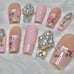Pink Lace Press On Nails