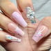 Pink Lace Press On Nails