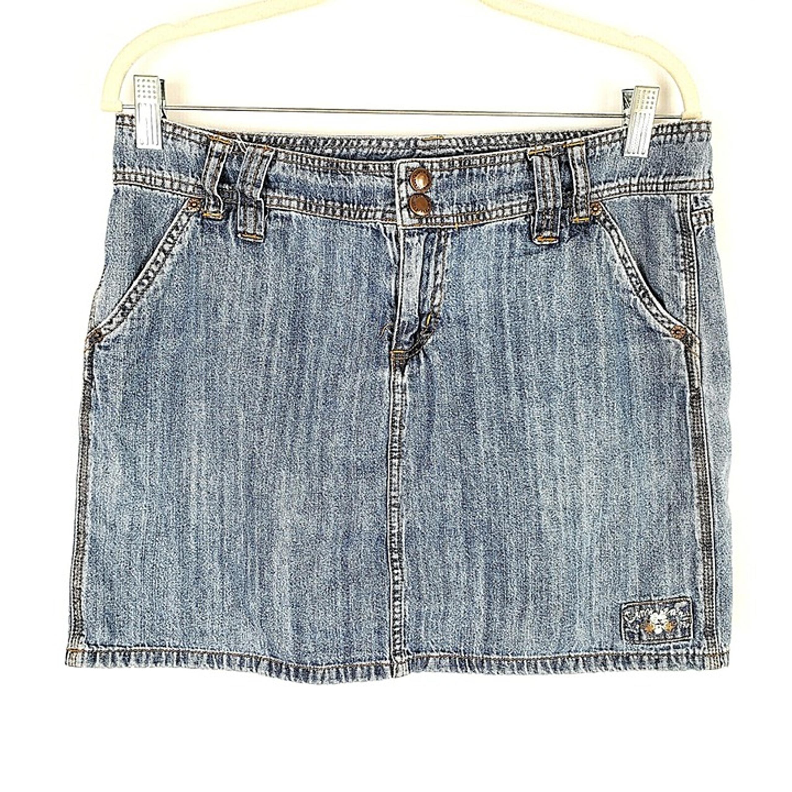 DKNY Jeans Womens Jean Denim Mini Skirt Size 8