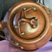 Chinese clay teapot with dogwood branching/3 in tell by 6 in wide