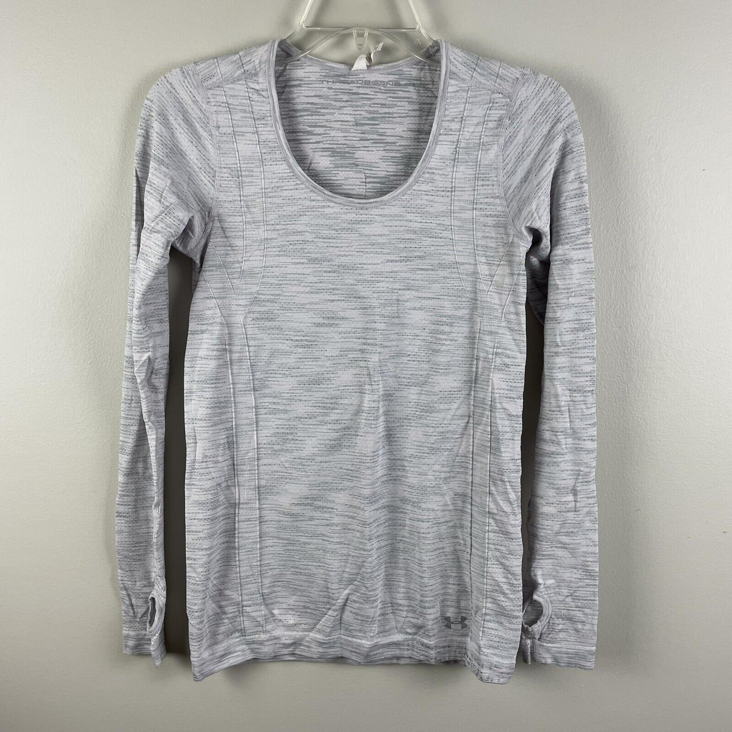 Under Armour Threadborne Heat Gear Fitted Size Extra Small Active Long Sleeve