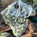 Large noble serpentine sphere and stand