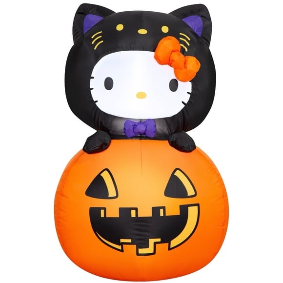 Hello Kitty Black Cat 3ft Inflatable Halloween Decoration