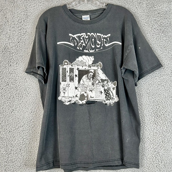 DEVOUR Brutal Death Metal 90s T Shirt Large Ice Cream Man Will Take your child