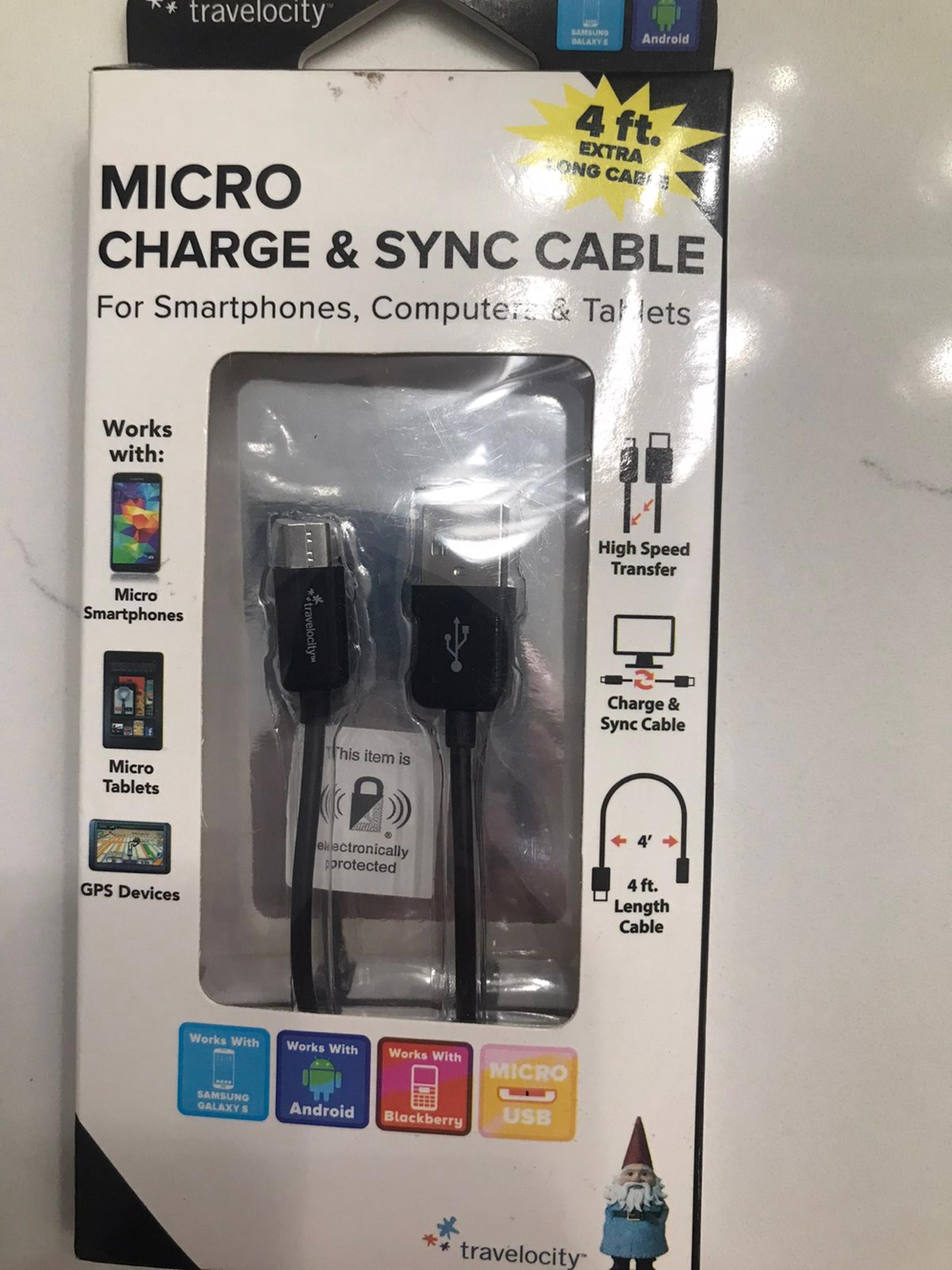Micro charge and sync cable