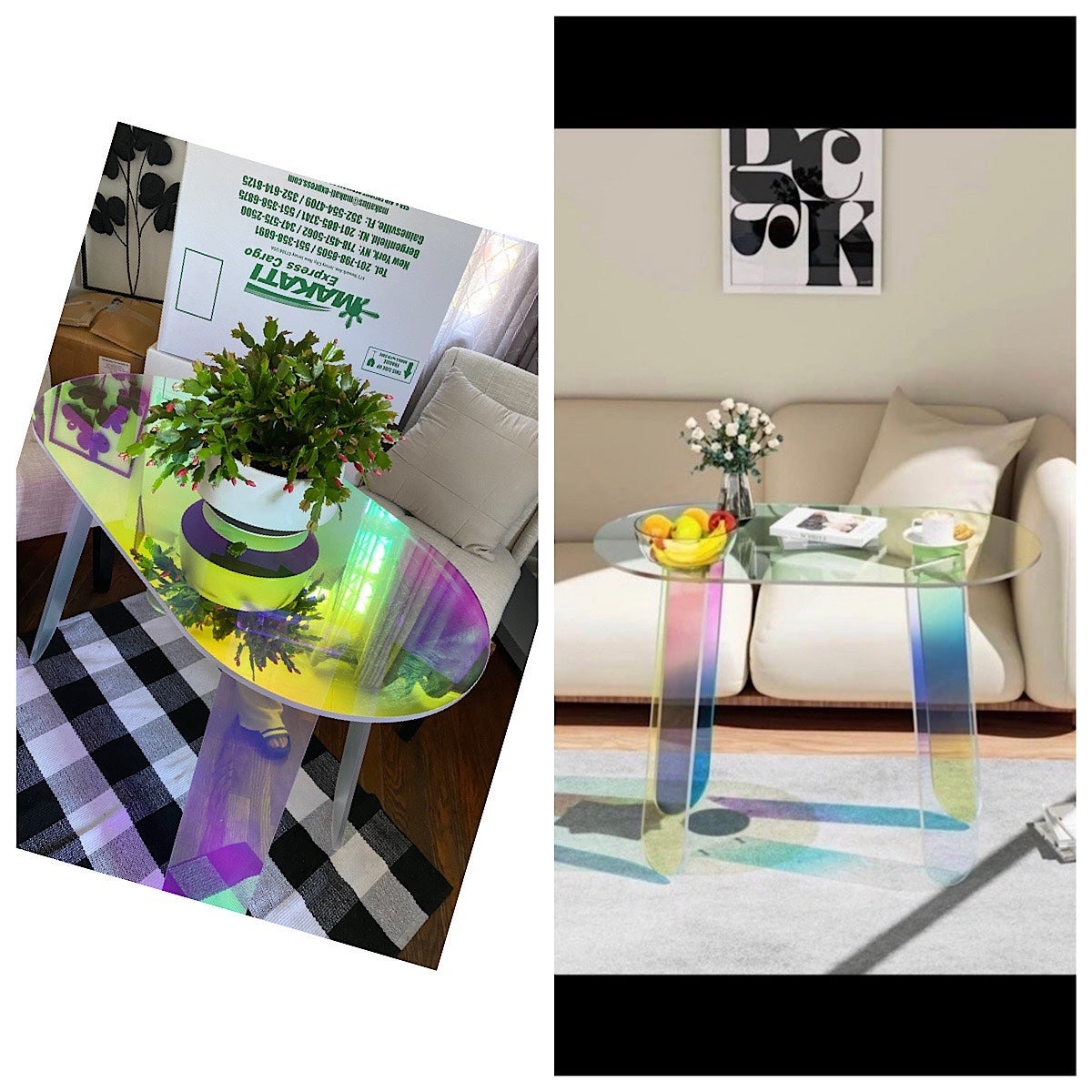 1 pc Brand New Coffee Table with Actual pictures with customers review