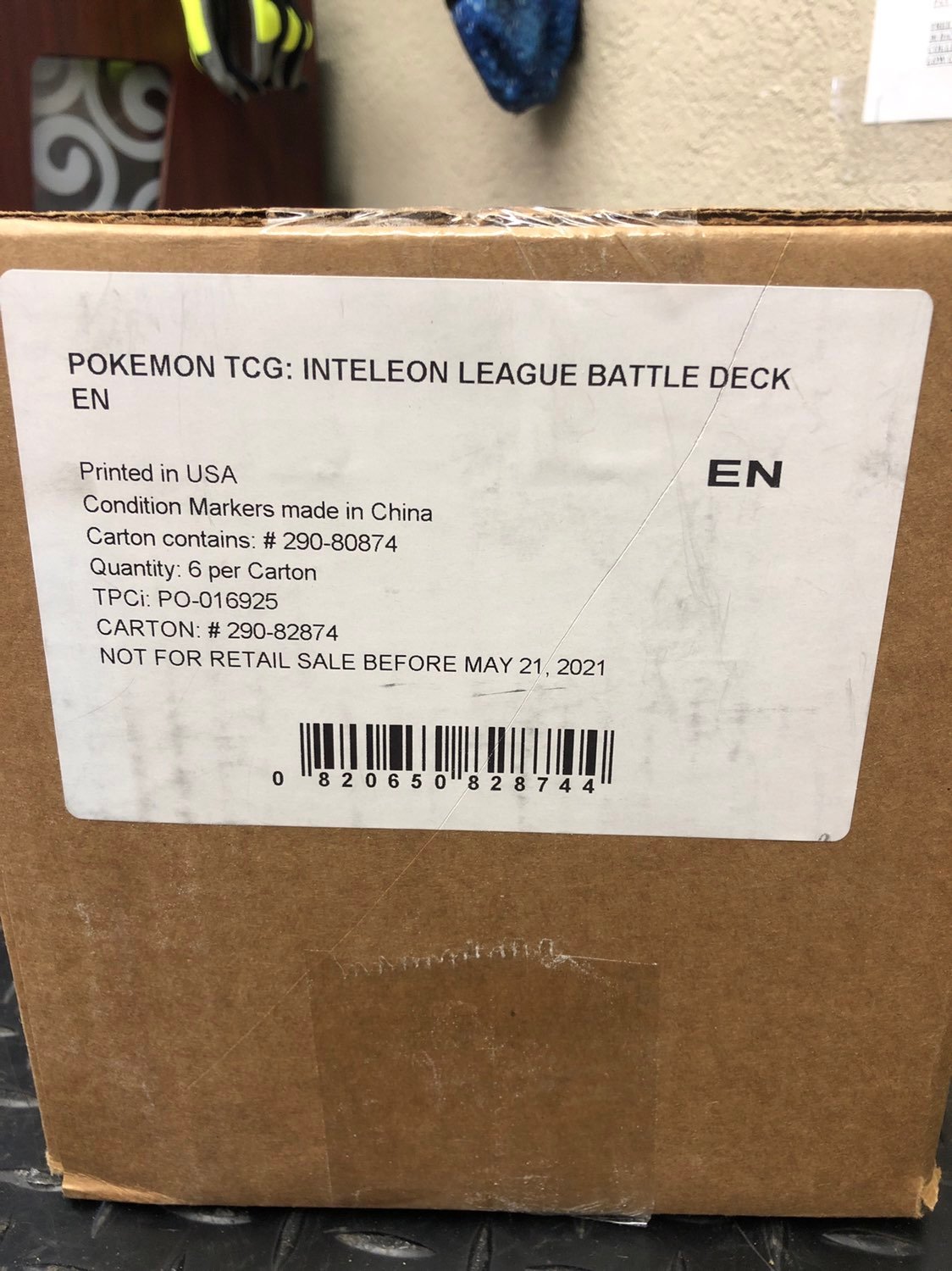Pokemon tcg inteleon battle deck case x6