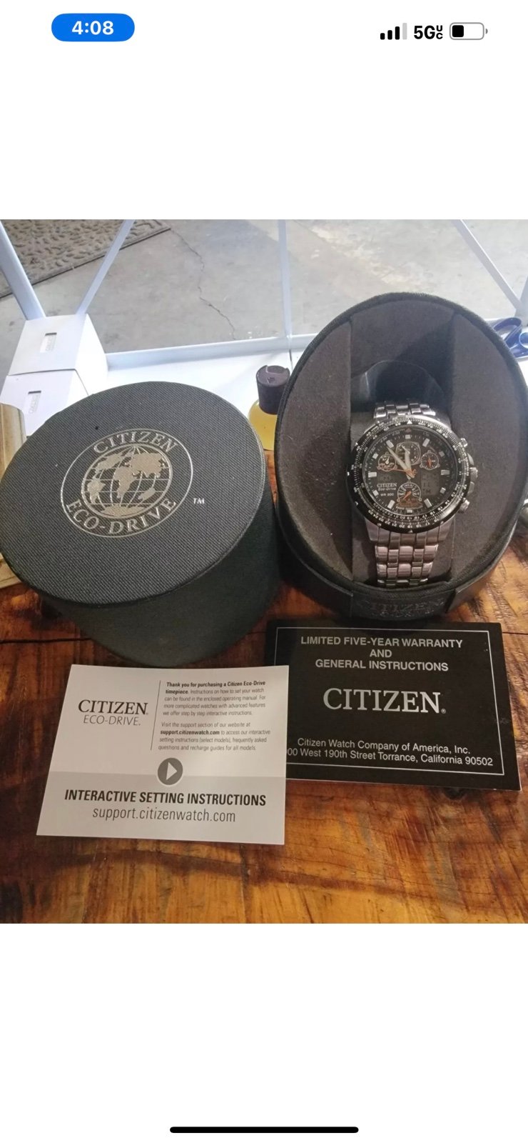 Citizen Eco Drive - Radio Control - World Time Pilot Watch Navigation Sky Drive