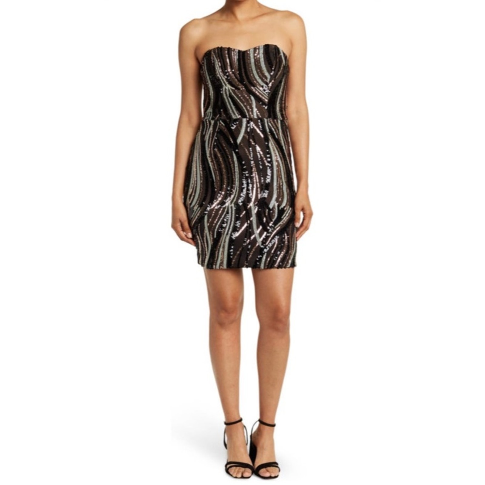 DRESS THE POPULATION SWEETHEART BODYCON DRESS XS BRAND NEW