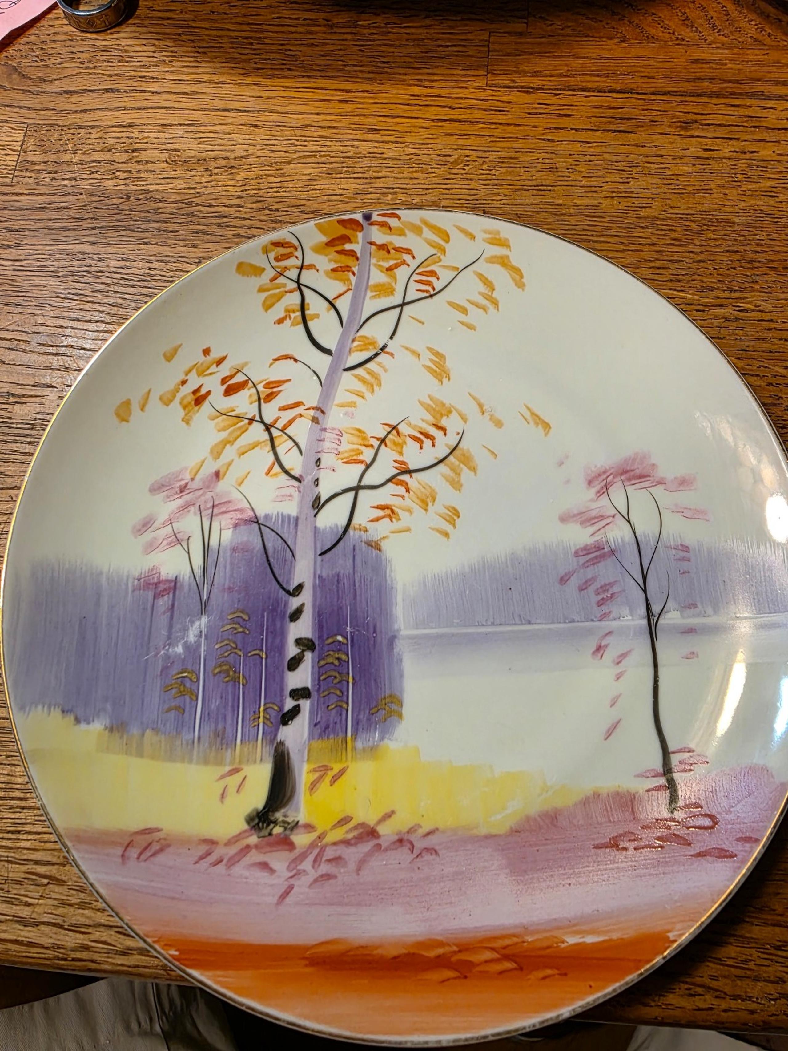 Vintage hand painted Nippon plate
