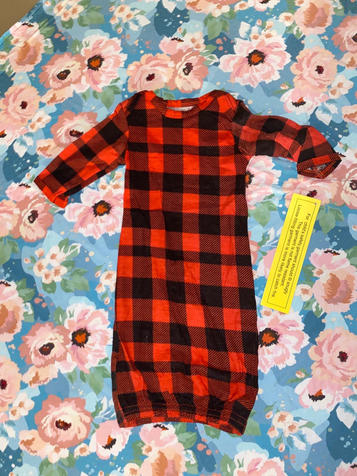 Posh peanut buffalo check gown OG