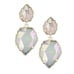 Kendra Scott Gold Quincy Earrings in Iridescent Slate