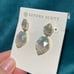 Kendra Scott Gold Quincy Earrings in Iridescent Slate
